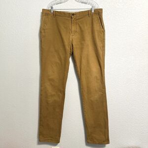 APOLIS Standard Issue Utility Chino Tan Brown Cotton Canvas Casual Pants 38x35.5